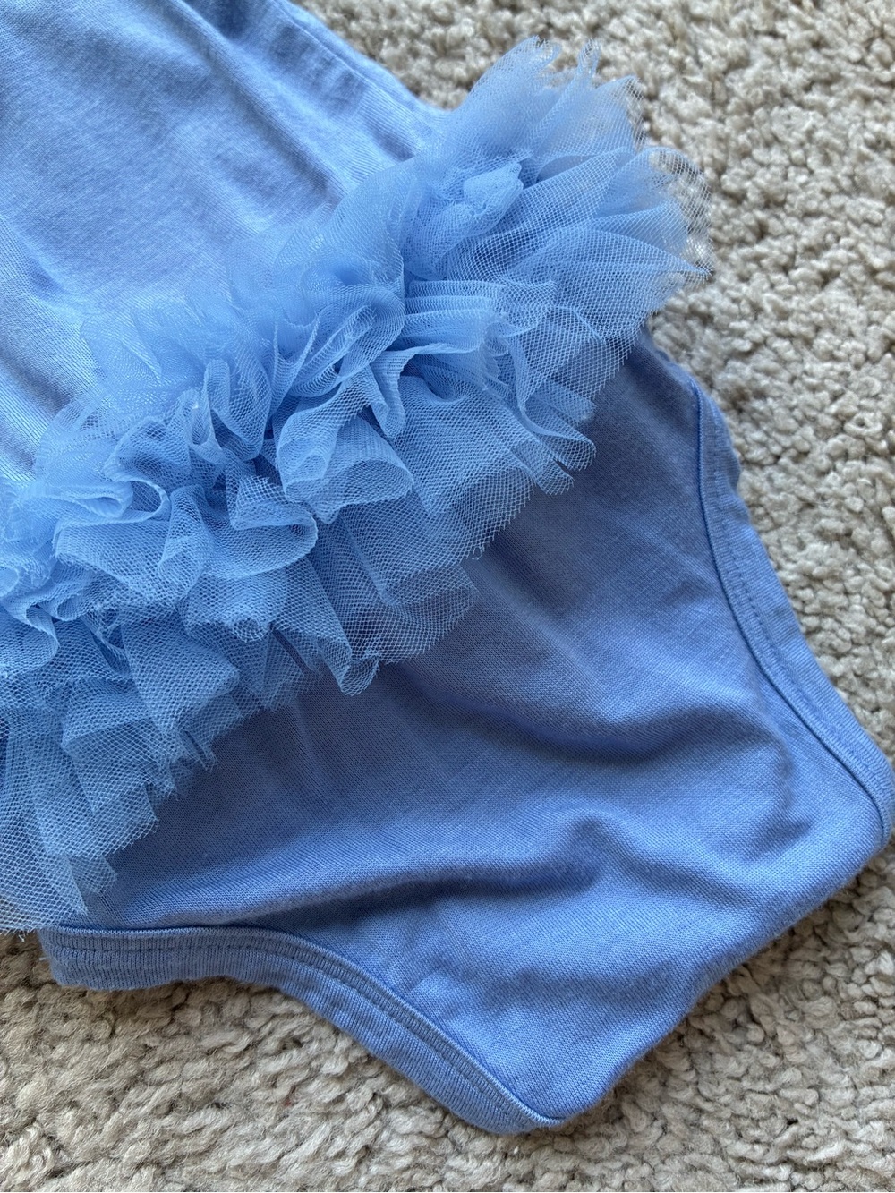 Posh Peanut Light Blue Tulle Ruffle One-Piece - Picture 9 of 9